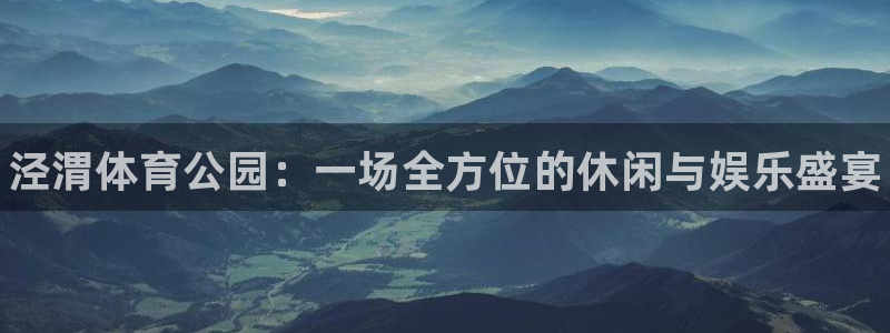 vsport体育官方正版app娱乐平台：泾渭体育公园