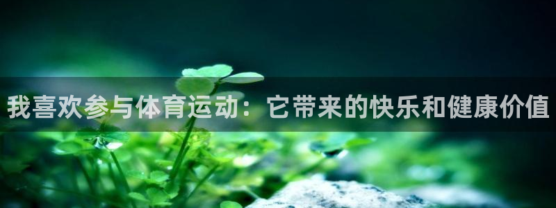 vsport体育官网下载平台注册：我喜欢参与体育运动