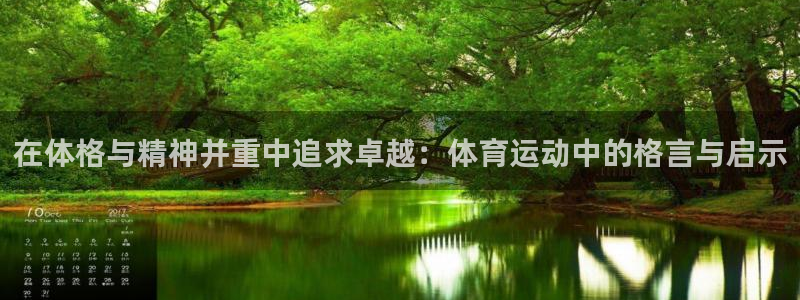 vsport体育官网下载平台注册流程图：在体格与精神并重中追