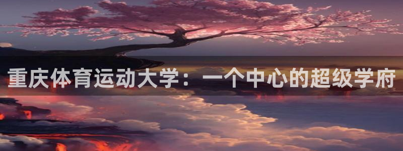 vsport体育官方正版app神州：重庆体育运动大学：一个中